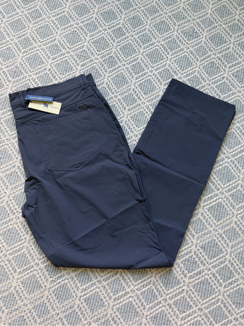 NWT Onward Reserve Harris Golf Five Pocket Pant 38x32, Ombré Blue